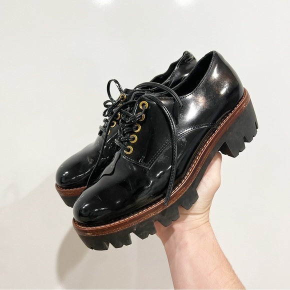 Jeffrey Campbell Trevor Oxford Black Patent Leather Shoe - Picture 9 of 9